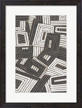 Framed Abstract Maze IV Print