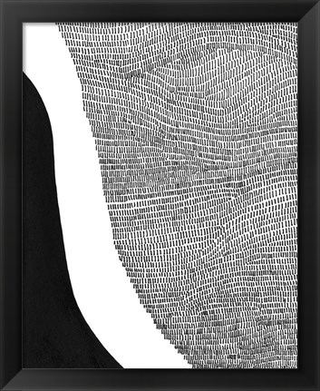 Framed Black &amp; White Abstract I Print