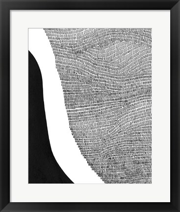 Framed Black &amp; White Abstract I Print
