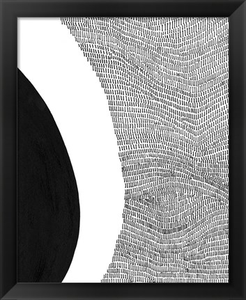 Framed Black &amp; White Abstract II Print