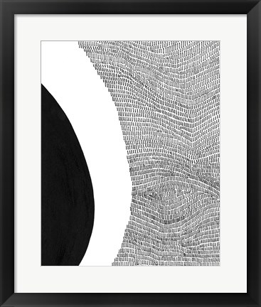 Framed Black &amp; White Abstract II Print