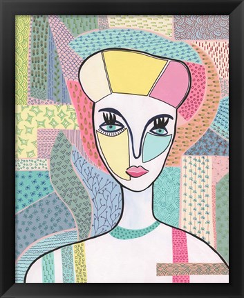 Framed Pattern Lady II Print