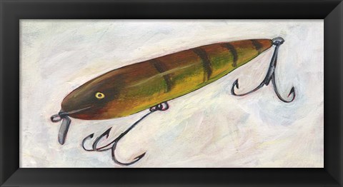 Framed Retro Fishing Lure II Print