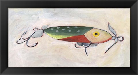 Framed Retro Fishing Lure III Print