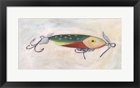 Framed Retro Fishing Lure III Print