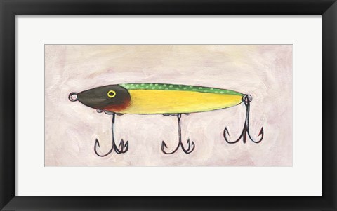 Framed Retro Fishing Lure IV Print