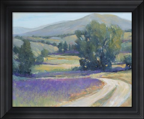 Framed Lavender Meadow I Print