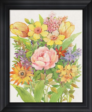 Framed Floral Mix II Print