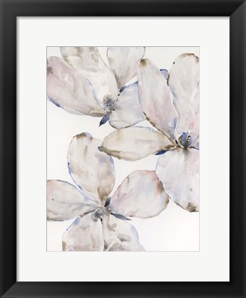 Framed Soft Wind Flowers I Print