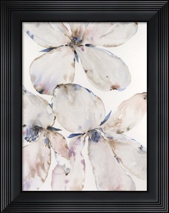 Framed Soft Wind Flowers II Print