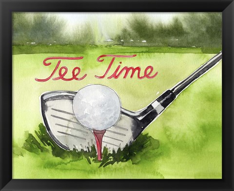 Framed Tee Off Time III Print