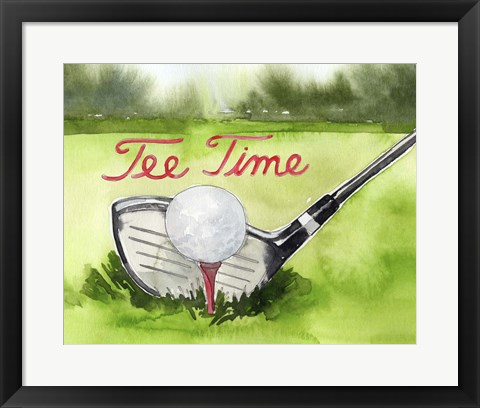 Framed Tee Off Time III Print