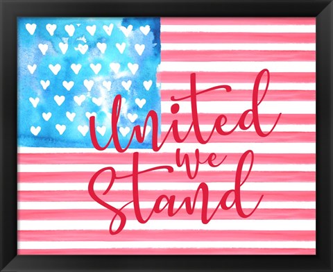 Framed United We Stand II Print