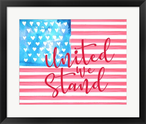Framed United We Stand II Print