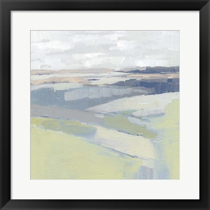 Framed Pastel Prairie I Print