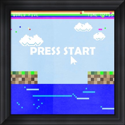 Framed Level Up II Print