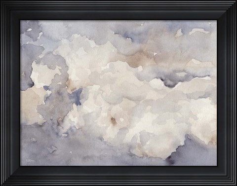 Framed Clouds in Neutral II Print