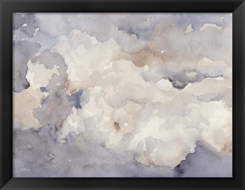 Framed Clouds in Neutral II Print