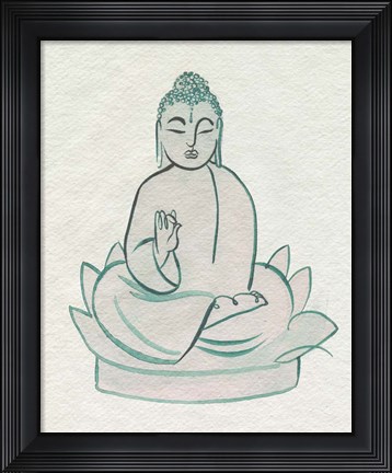 Framed Sitting Pose I Print