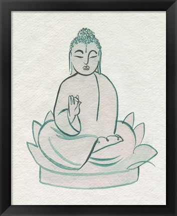 Framed Sitting Pose I Print