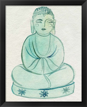 Framed Sitting Pose II Print