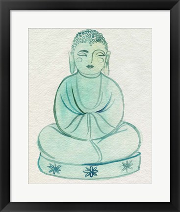 Framed Sitting Pose II Print