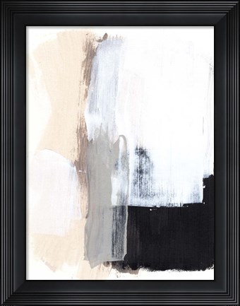 Framed Black Mirror I Print