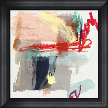 Framed Abstract Metro Maps I Print