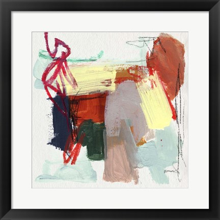 Framed Abstract Metro Maps II Print