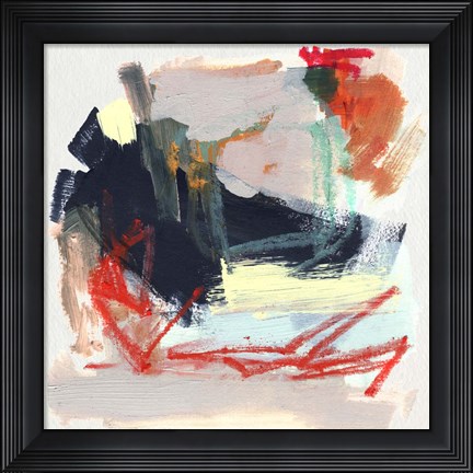 Framed Abstract Metro Maps IV Print