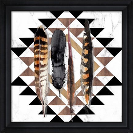 Framed Santa Fe Skulls I Print