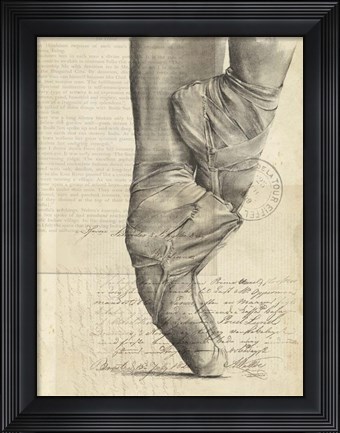 Framed On Pointe I Print