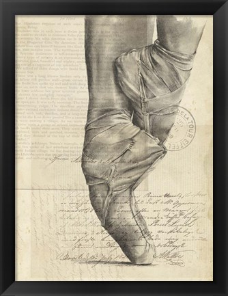 Framed On Pointe I Print