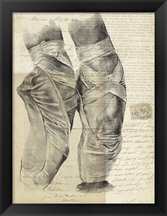 Framed On Pointe II Print