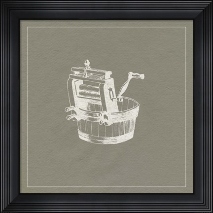 Framed Laundry Tips V Print