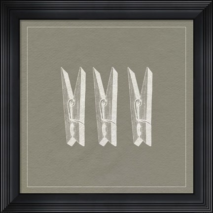 Framed Laundry Tips VI Print