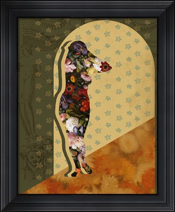 Framed Goddess of the Flora I Print