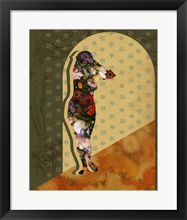 Framed Goddess of the Flora I Print