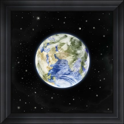 Framed Earth From Afar II Print