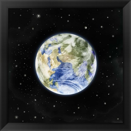 Framed Earth From Afar II Print