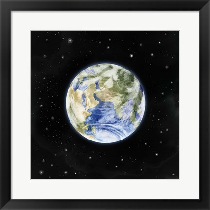 Framed Earth From Afar II Print