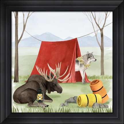 Framed Camp Crashers II Print