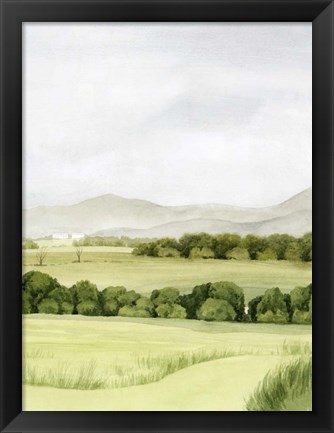 Framed Lush Farmland II Print