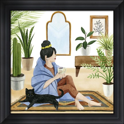 Framed Alone Time I Print