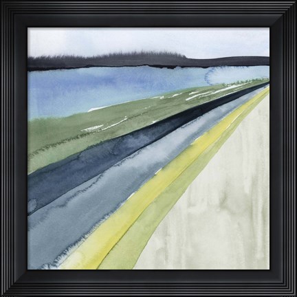 Framed Pastel Perspective I Print