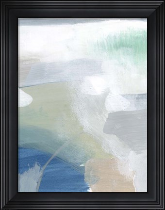 Framed Sage and Pebbles I Print
