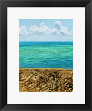 Framed Rocky Beachside I Print