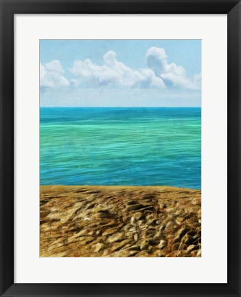 Framed Rocky Beachside I Print