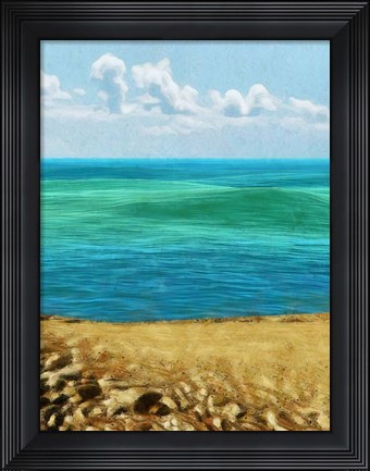 Framed Rocky Beachside II Print