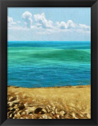 Framed Rocky Beachside II Print